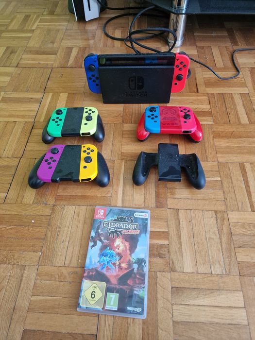 Nintendo switch 1 4 kontrolery i gra eldrador creatures.