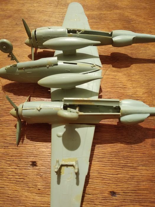 Редкая модель самолет Lockheed P-38 истребитель игрушка