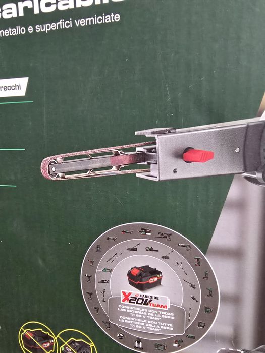 Lixadeira de banda Parkside 20V