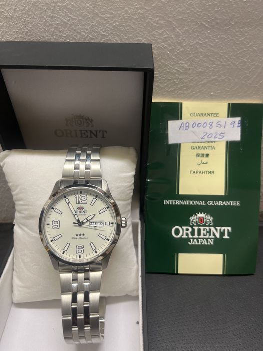 Orient classico automatico com caixa e papeis