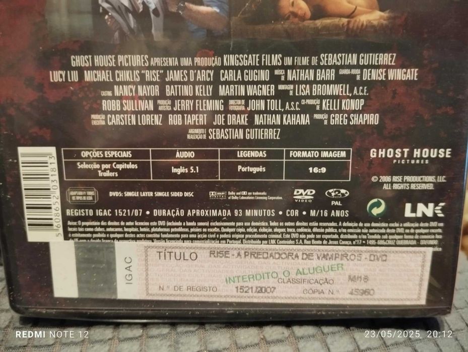 DVD - Rise - A predadora de vampiros - Lucy Liu