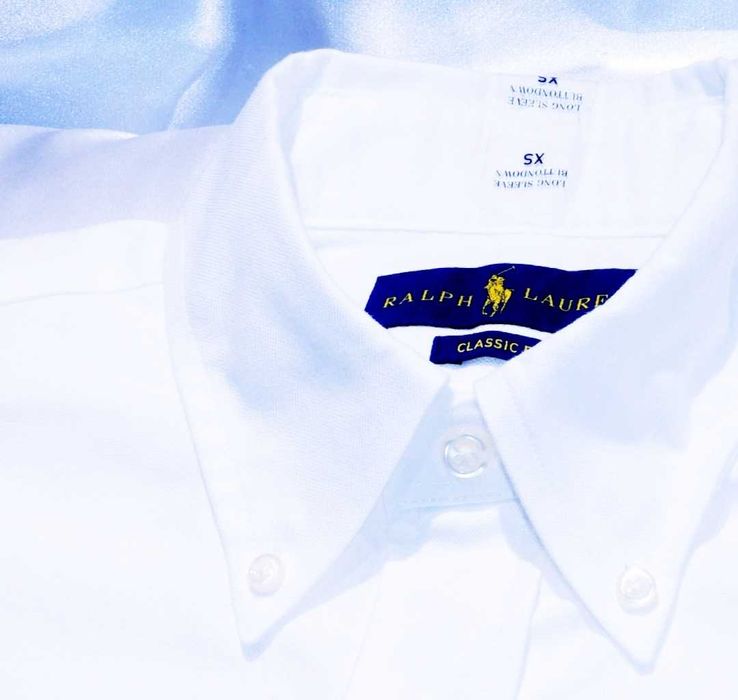 POLO RALPH LAUREN  koszula XS/S  Non iron Japan Selection biała button down oxford Cena Producenta: 420 €