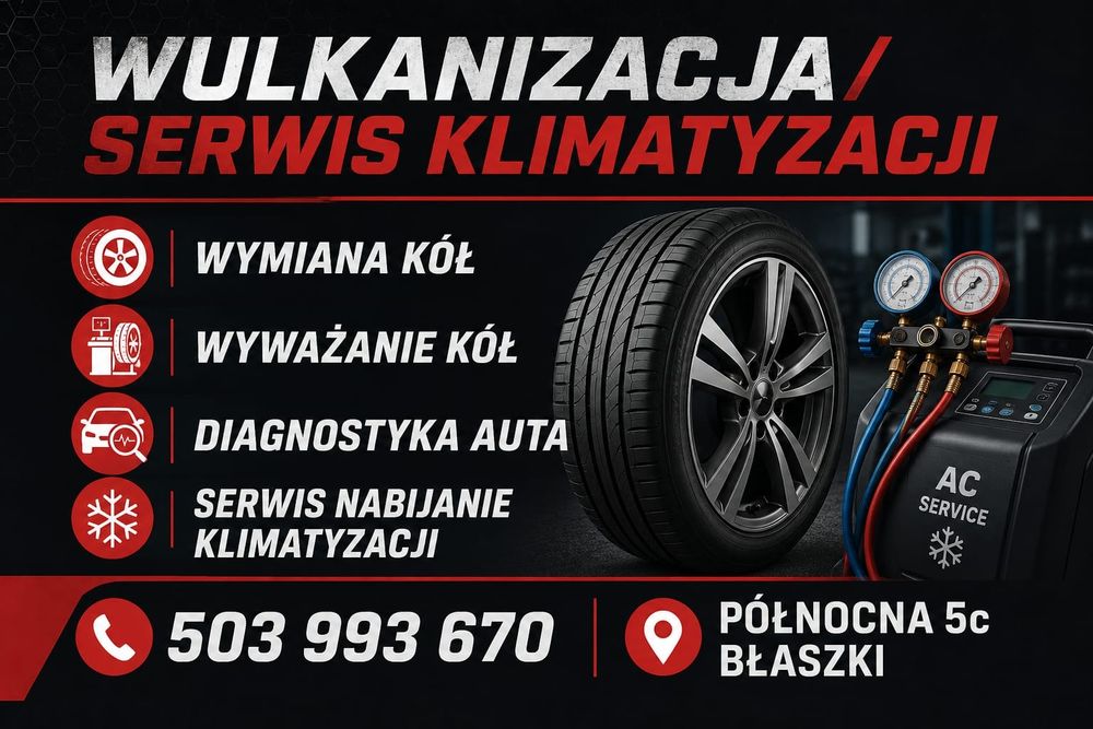 Wulkanizacja / Serwis Nabijanie klimatyzacji
