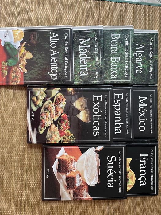 9 livros culinária de regiões portuguesas e internacional