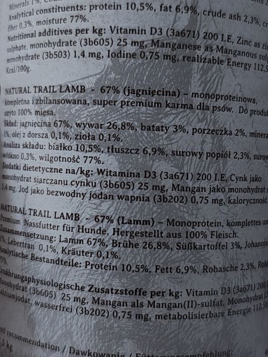 Mix 5 puszek Natural Trail dla psów 400 gram