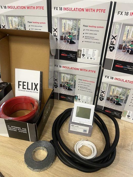 Нагревательный кабель Felix электрическ теплый пол с Wi-Fi управлением