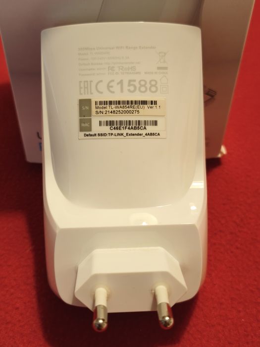 Repetidor de sinal WiFi TP Link WA854RE
Repetidor de Sinal TP-LINK WA854RE (N300 - 300 Mbps)
Repetidor de Sinal TP-LINK WA854RE (N300 - 300 Mbps)