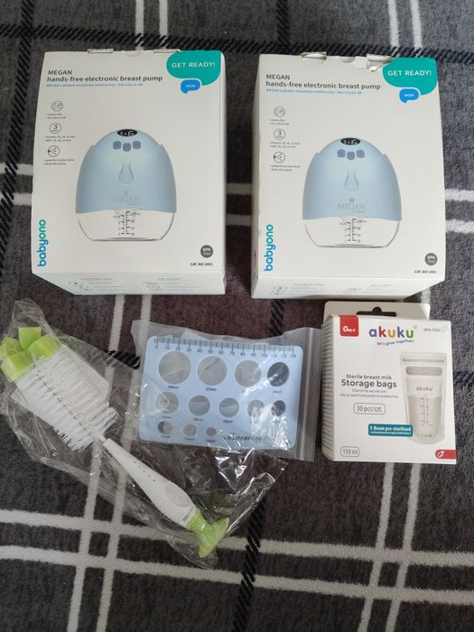 Zestaw laktatorow muszlowych Megan z akcesoriami