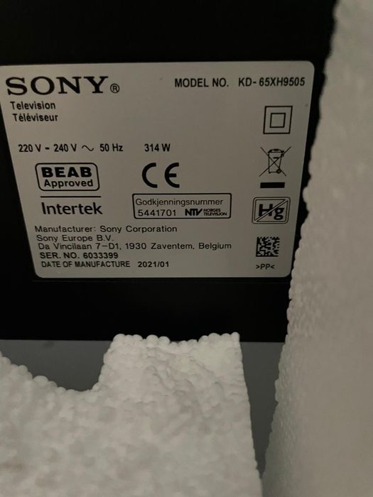 Telewizor Sony Bravia 65 cali