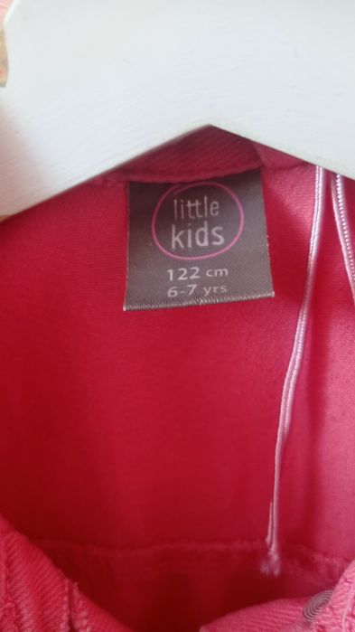 Kurtka dżinsowa różowa dziewczęca 122