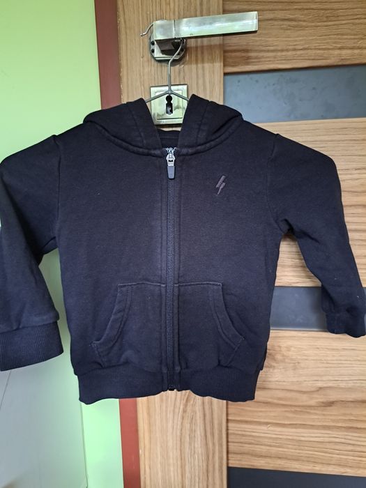 Bluza rozpinana z kapturem, czarna