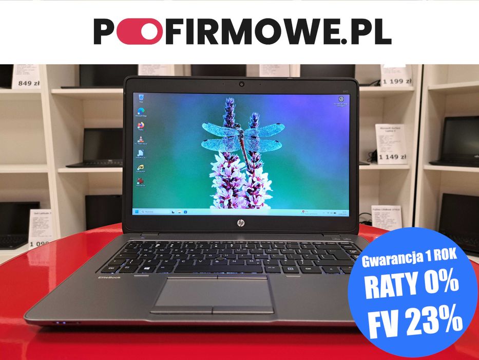 Tani 14" Laptop HP EliteBook 840 G2 i5 8GB Win11 256SSD Kamera VGA