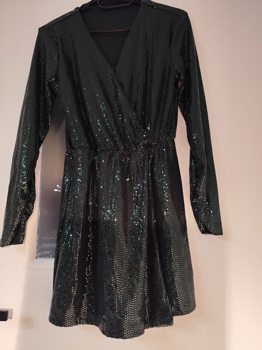 Reserved kombinezon zielony rozm.S Studniówka, Sylwester