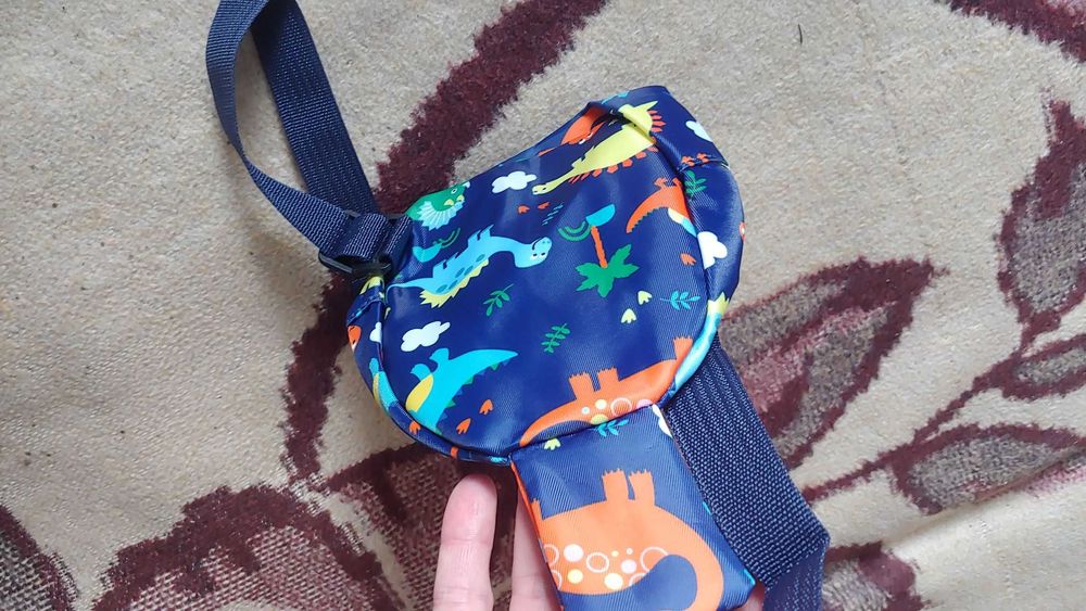 Рюкзак 18см х 16см динозавры для детей спину нагрудный бананка новый