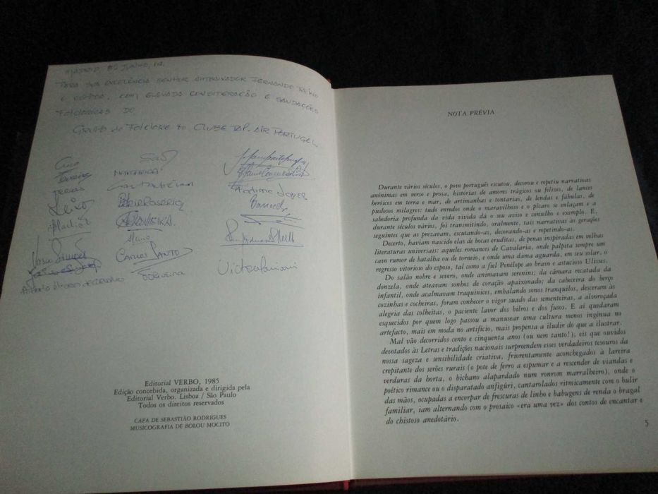 Livro Tesouros da Literatura Popular Portuguesa Verbo