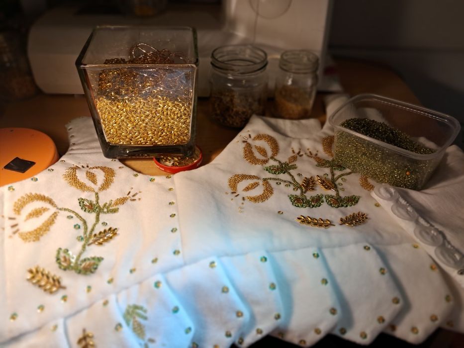 Gorset do chrztu góralski komplet