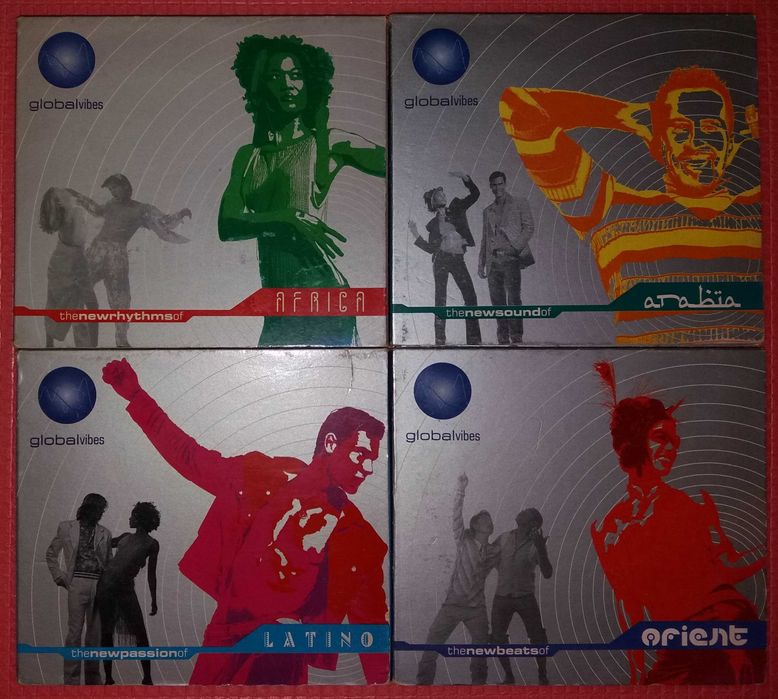 4 x CD Various – Global Vibes. Africa, Orient, Latino, Arabia