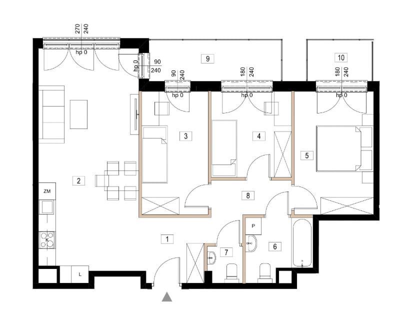 4 pokoje, wyjątkowy rozkład, dużo okien, balkon, garaż, winda - Widok 3