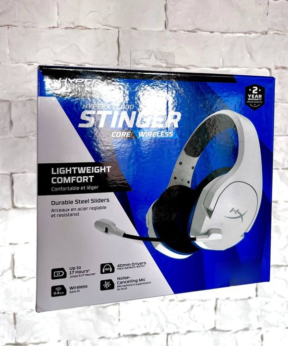 Гарнітура ігрова HyperX Stinger Core Wireless (HHSS1C-KB-WT/G)