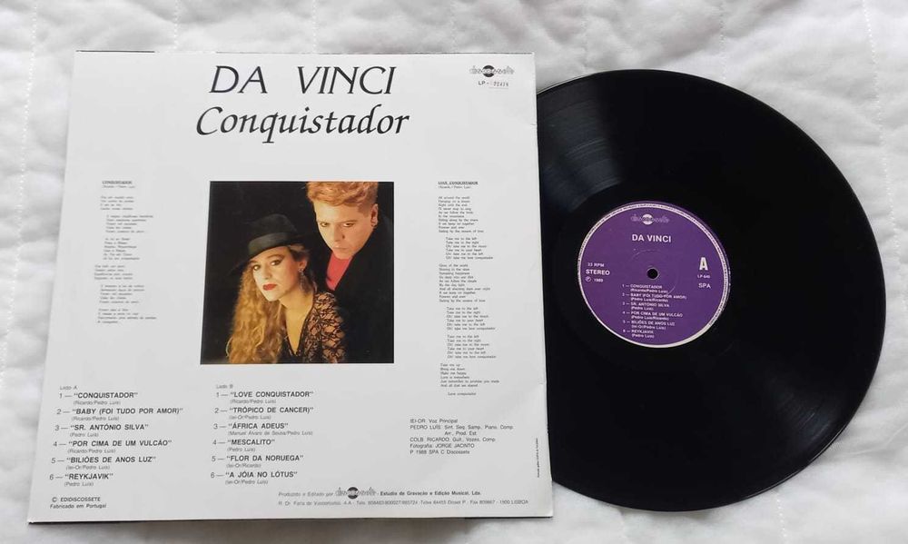 Da Vinci – Conquistador LP de 1989 Pop Portugal