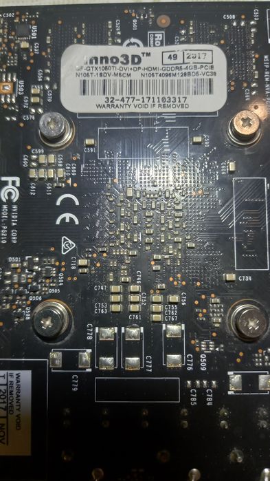 Робоча відеокартка gtx 1050 ti 4gb,inno3d