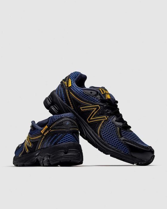 Кросівки New Balance 860 v2 x Dime Blue Black Yellow premium | Кроссовки чоловічі