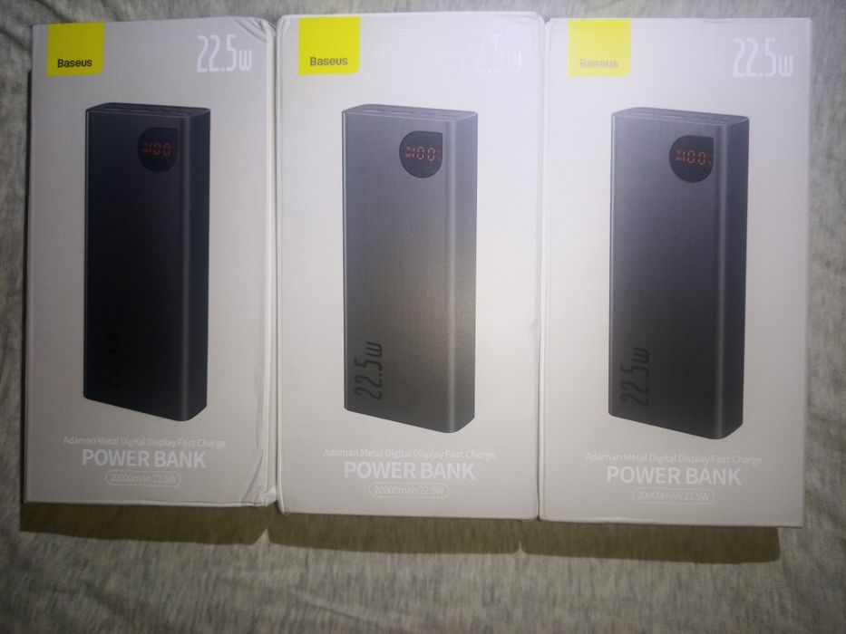 Продам оригинальные павербанки Baseus Adaman Metal 20000 mAh 22.5W