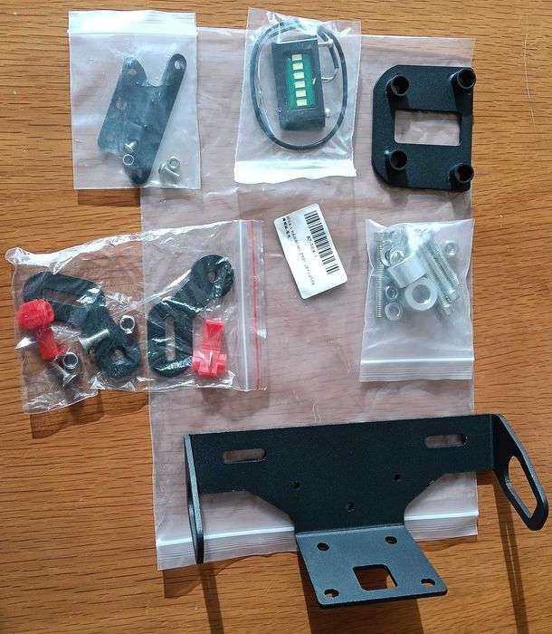 Suporte para matricula e extender com reflector de cauda.
