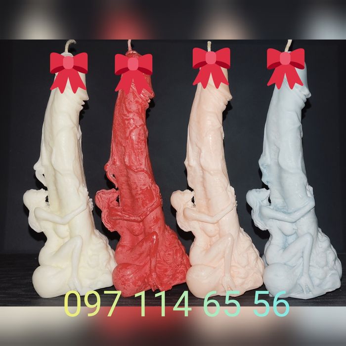 Свеча в форме члена. Мужское достоинство. Свеча 18+