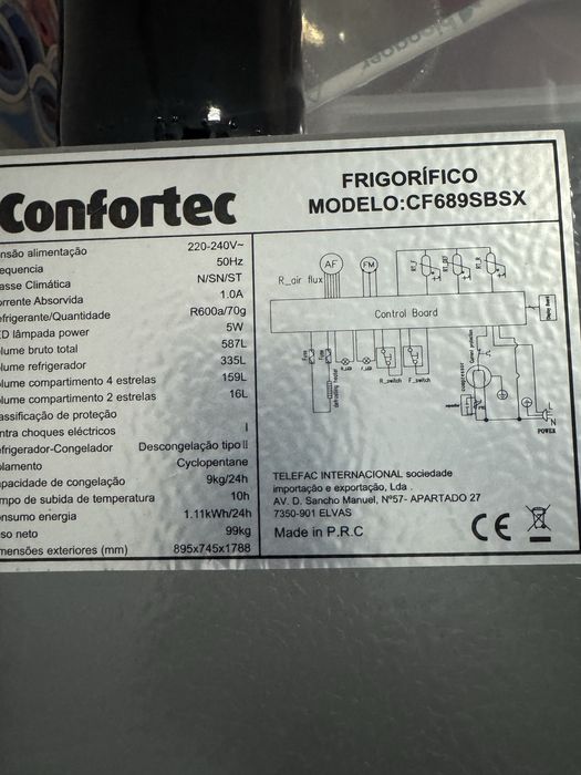 Frigorifico 2 portas