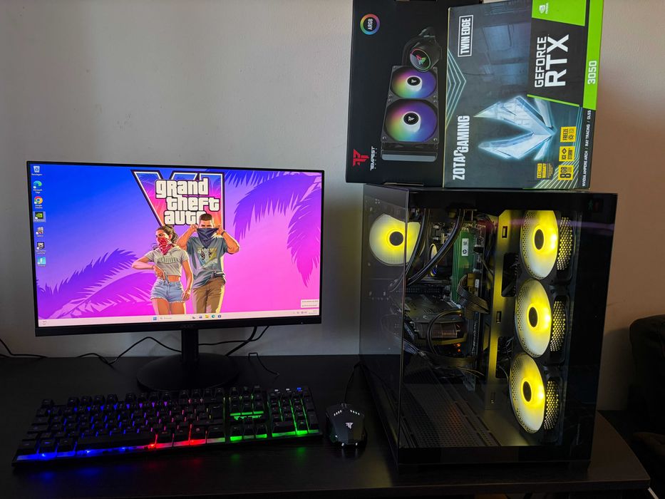 Pc/Gaming i7-9700KF/RTX 3050 8Gb / 32Gb Ram/WaterCooler/Completo