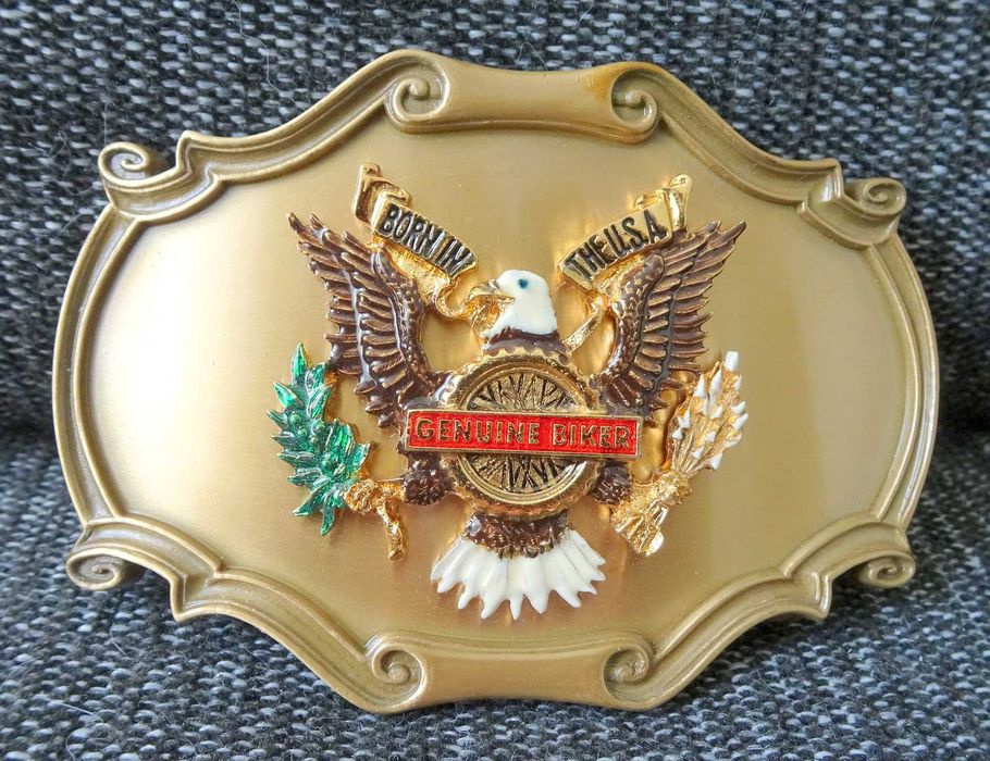 Vintage kolekcjonerska klamra Genuine Biker RainTree 1978