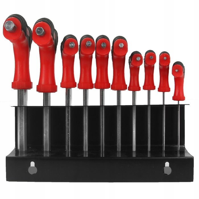 Klucze Imbus 2-10Mm Zestaw Na Metalowym Stojaku