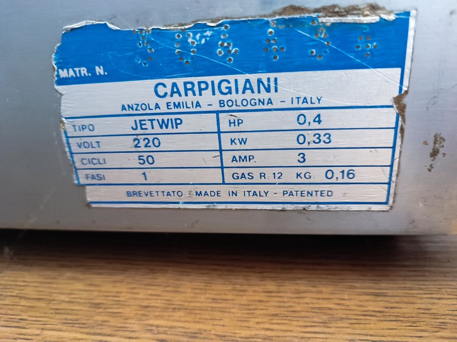 Carpigiani ubijaczka bita śmietana Jet wip