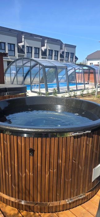 Balia ogrodowa gorąca beczka jacuzzi hydromasaż aeromasaż grzałka 3KW