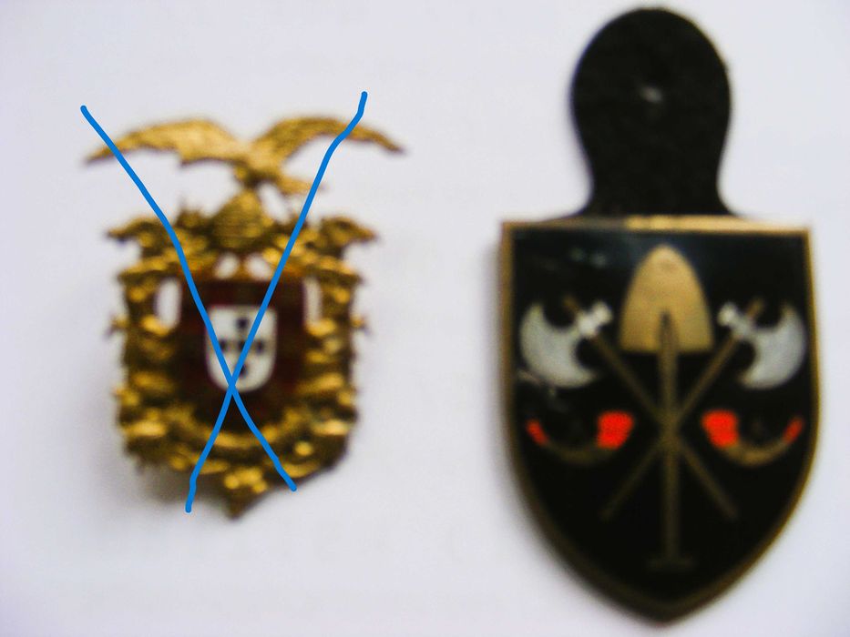 Memorabilia militar - 1 crachá do Regimento Engenharia Um (Pontinha)