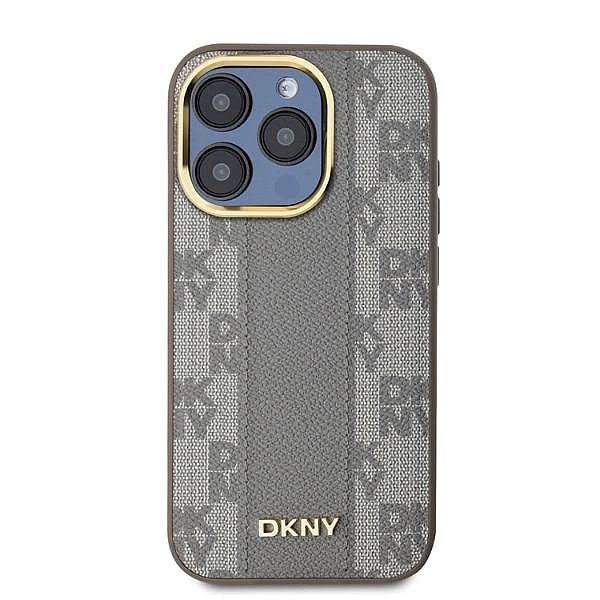 Etui DKNY Leather Checkered Mono Pattern MagSafe na iPhone 15 Pro - be