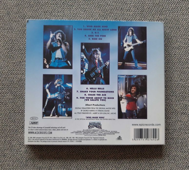CD música AC/DC "Who made who"