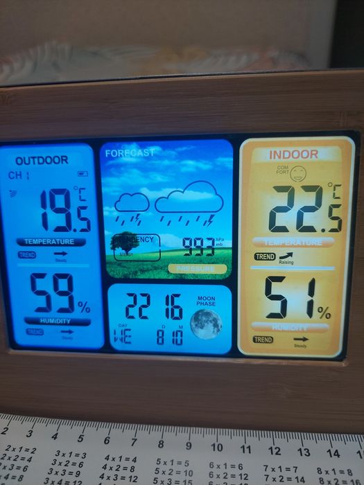 Багатофункціональна бездротова метеостанція FJ3373