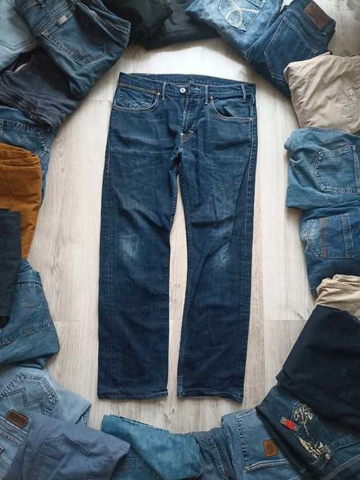 spodnie meskie jeansowe  czarne levis