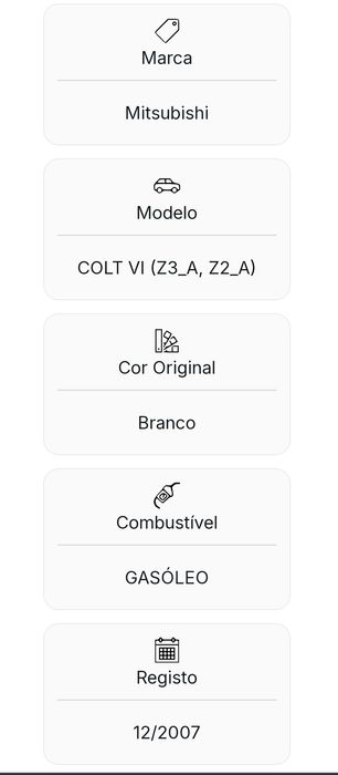 Mitsubishi Colt 12/2007