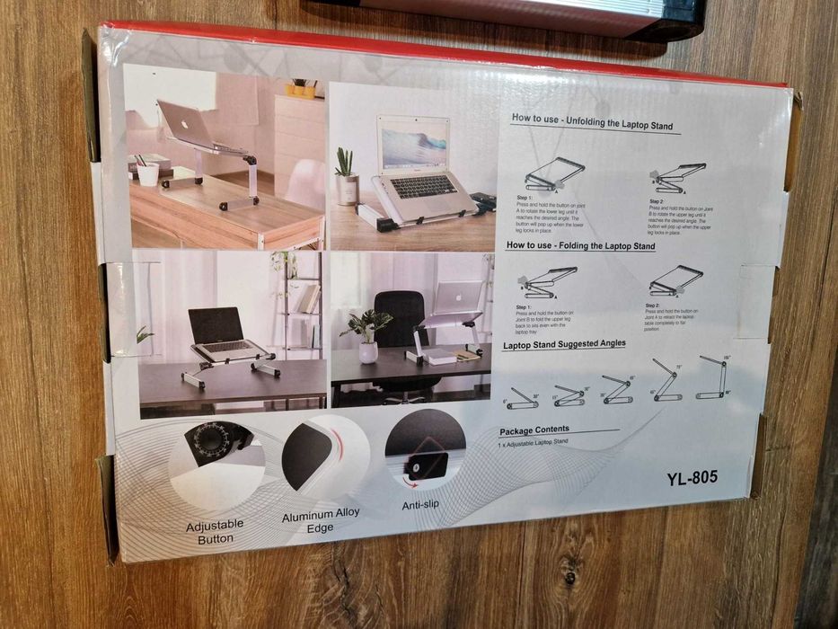 Столик подставка для планшета ipad или небольшого ноутбука Macbook