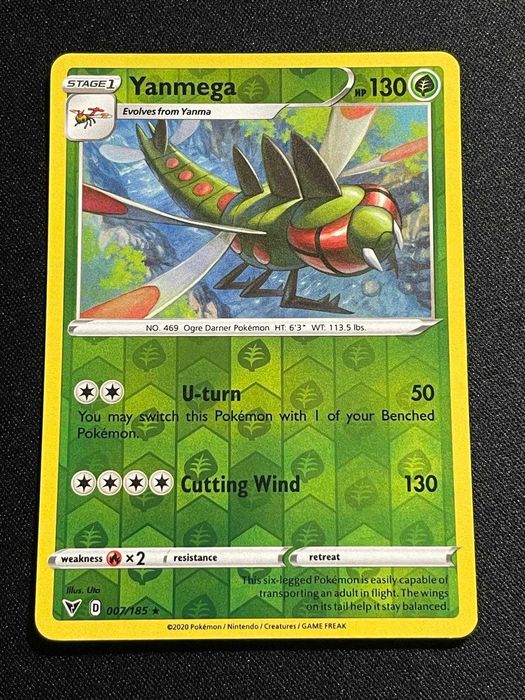 Carta Pokémon Yanmega 7/185 Vivid Voltage