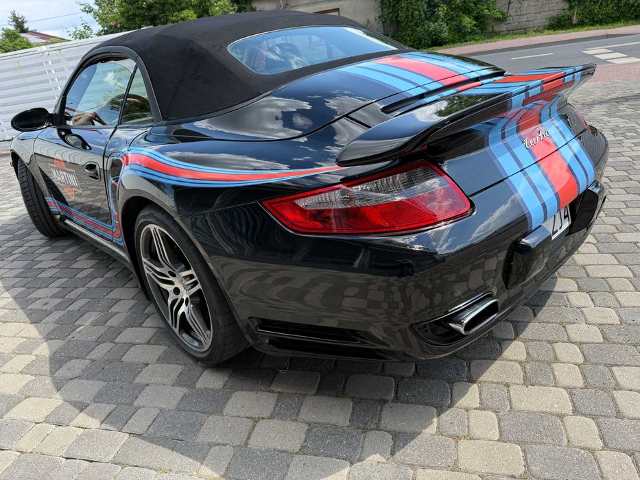 Porsche 911 Turbo Cabrio 634km 2007r 997 piękne MARTINI, zamiana