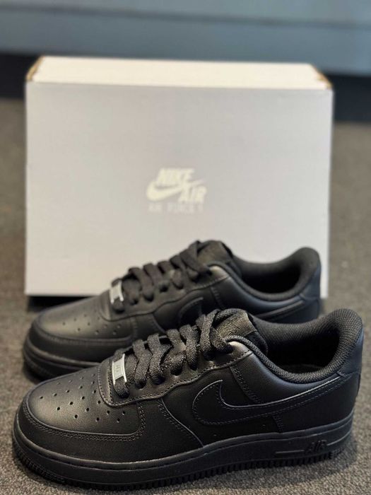 Buty meskie Mokasyny Nike_ Air_ Force_ 1_ Low '07_ Black R.45