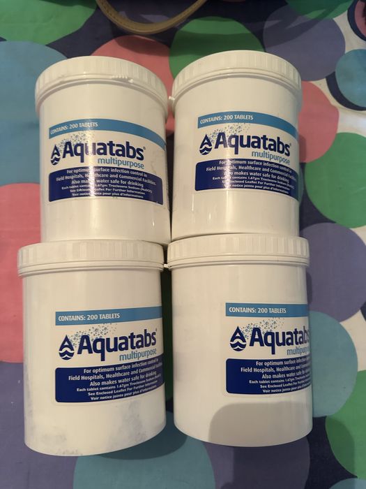 Таблетки для обеззараживания  воды