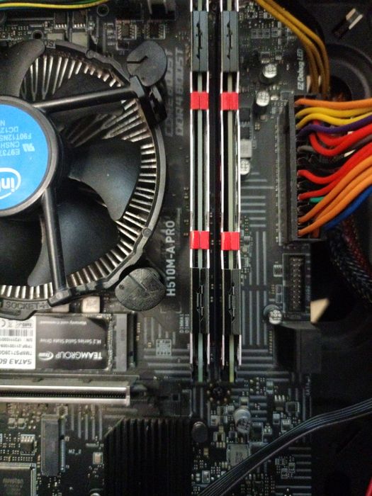 Материнська плата msi h510m-a pro + i3 10100f