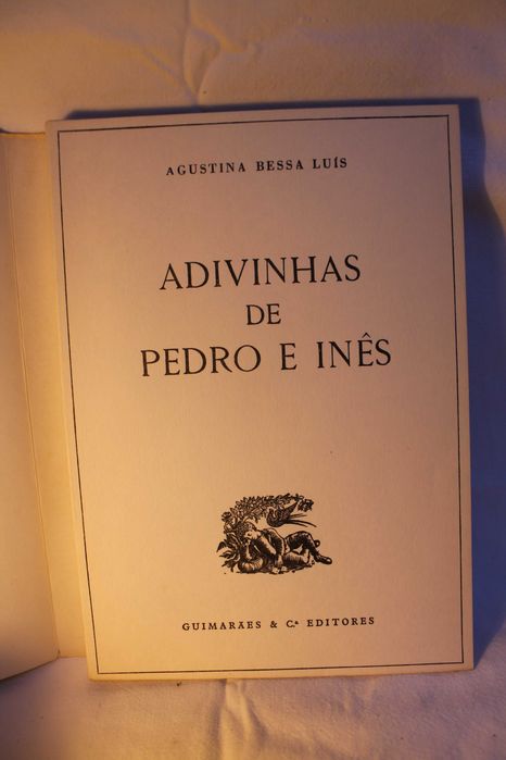 1ª edição de "Adivinhas de Pedro e Inês" (1983), de Agustina Bessa-Luís