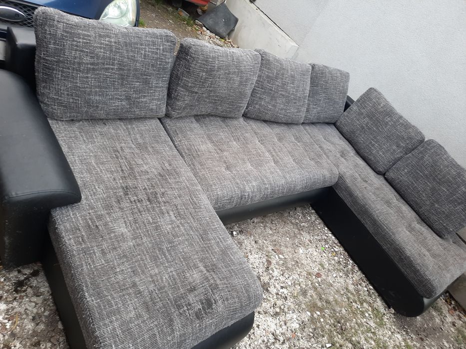 Duża rogówka narożnik sofa kanapa lóżko tapczan materac rozkładana