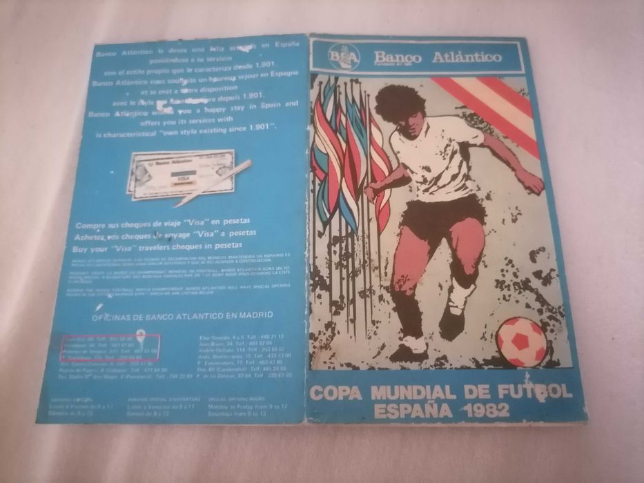 Maradona Capa  /Guia Cidades e Estádios Copa MUNDIAL de  FUTBOL 82 Espanha